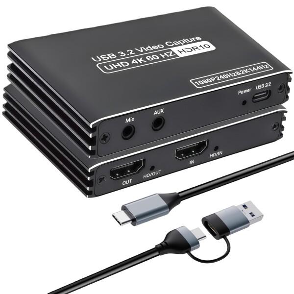 4K@60Hz HDMI キャプチャーボード Switch対応 パススルー 機能を搭載しています 1...