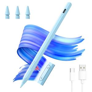 2026最新 iPad ペンシル (2018年-2025年の専用タッチペン)、多機能ボタン、傾き感知機能＆パームリジ