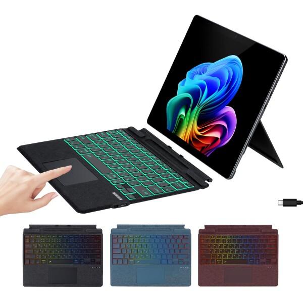 Aulaiiex Surface Pro キーボード Surface Pro 11/10/9/8/X...