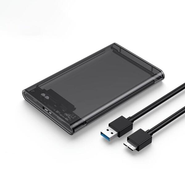 2.5インチハードディスクケースUSB 3.0 5Gbps 高速データ転送，接続SATA互換ポータブ...