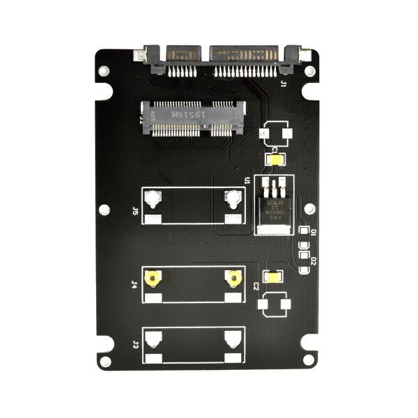 50ピン mSATA エンクロージャケース 3050 SSD 5x3cm から 2.5インチ SAT...