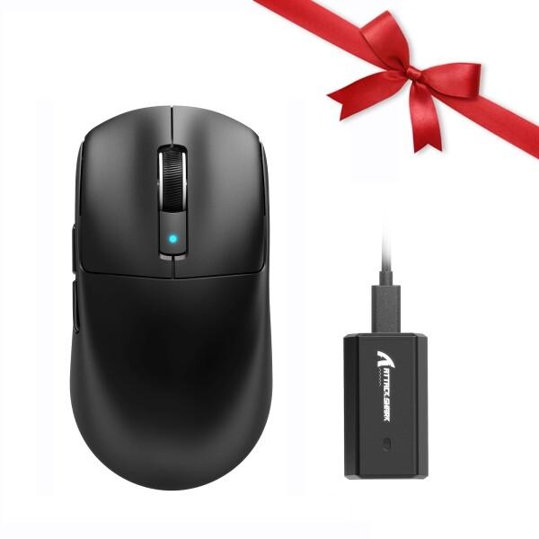 ATTACK SHARK R6ワイヤレス ゲーミングマウス 39g超軽量 Bluetooth/有線/...