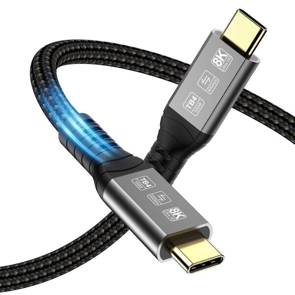 Angusplay USB4 / Thunderbolt 4 対応 ケーブル (2m) | 40Gb...