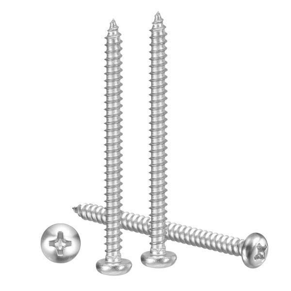 METALLIXITY プラス皿頭セルフタッピングネジ(M3x45) 50個 304ステンレス鋼自己...