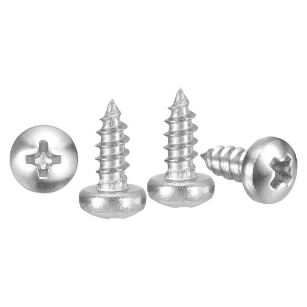 METALLIXITY プラスパンヘッドセルフタッピングスクリュー（#4x1/4"）25個 304ス...
