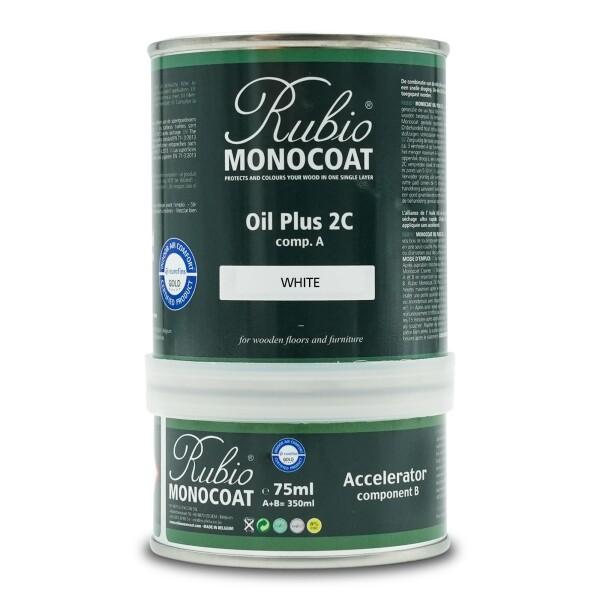 ルビオモノコート 木材用保護塗料 ? White｜オイルプラス2C｜屋内用速乾・VOCゼロ％｜自