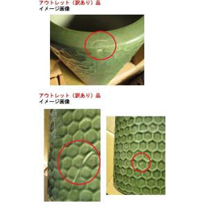 《アウトレット・訳あり品》陶器傘立て【グリーン...の詳細画像2