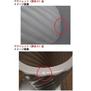 《アウトレット・訳あり品》陶器傘立て【ホワイト...の詳細画像2