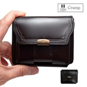 二つ折り財布 財布 革 本革 池之端銀革店 Cramp クランプ Cr-601 