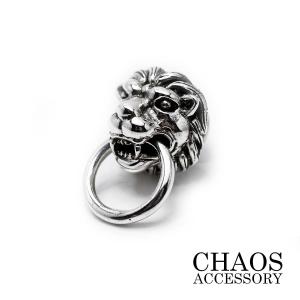 シルバー925製 ライオン ドロップハンドル カスタムウォレットパーツ 獅子 silver925 ジョイントパーツ 送料無料
