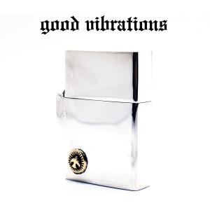 【正規取扱店】good vibrations/グッドバイブレーションズ＜重厚オイルライター SILVER925 スターリングシルバー/ブラスイーグルスタンプ＞オイルライター｜chaos-accessory