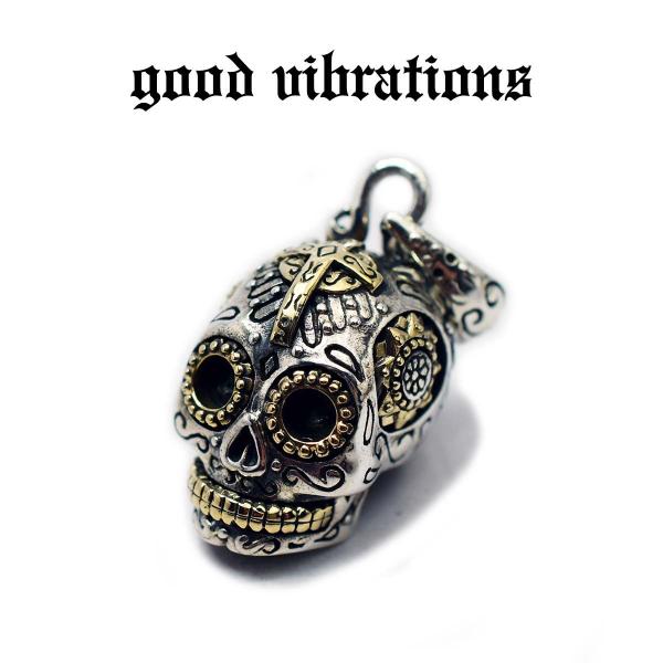 【正規取扱店】good vibrations＜Mexican Skull メキシカンスカル ペンダン...