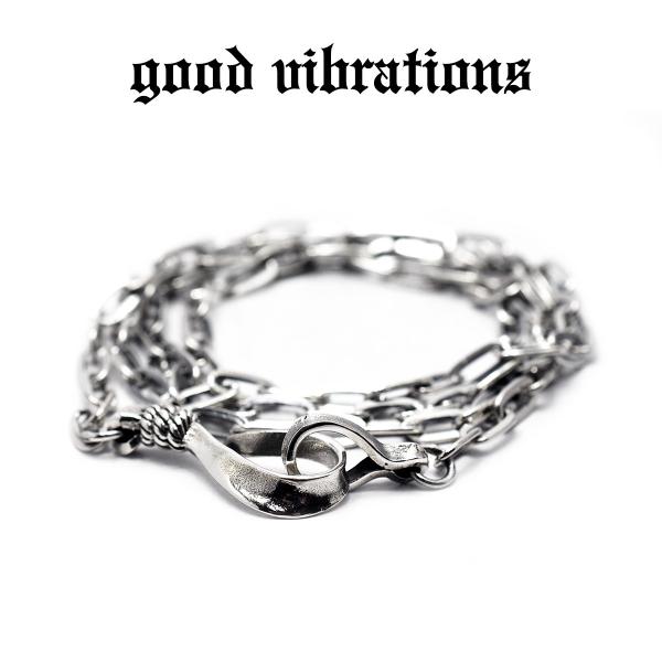 【正規取扱店】good vibrations ネックレス チェーン シルバー925 フック型 3mm...