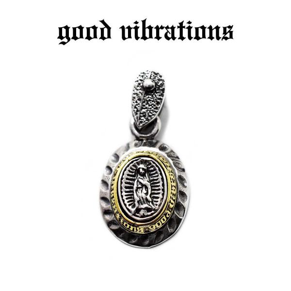 シルバーアクセサリー グッドバイブレーションズ グアダルーペの聖母 マリア チャーム ペンダントトッ...