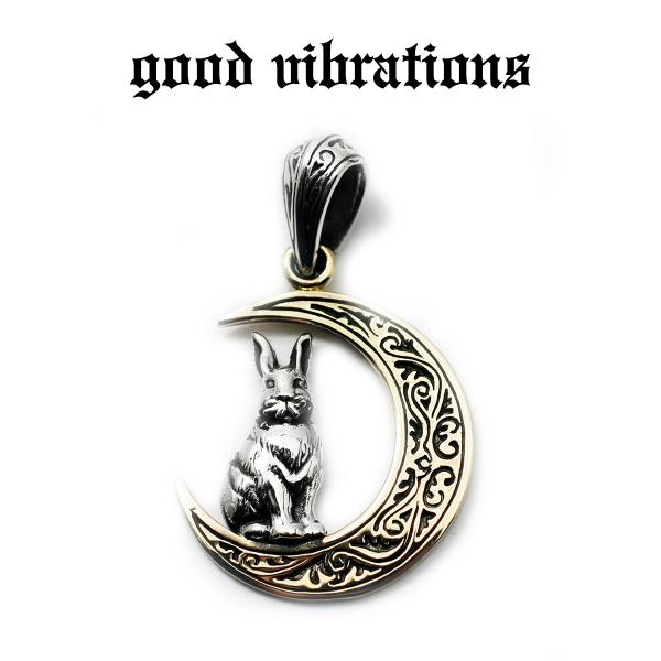 【正規取扱店】good vibrations ペンダント トップ ネックレス アクセサリー 三日月 ...