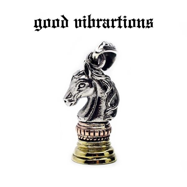 【正規取扱店】good vibrations ＜チェスの駒 ナイト 騎士 馬蹄 ホースシュー チャー...