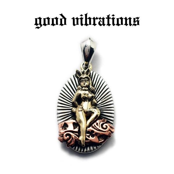 正規取扱店 good vibrations シルバーアクセサリー ペンダントトップ バニーガール カ...