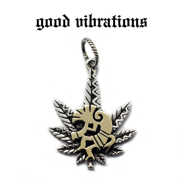 正規取扱店 good vibrations シルバーアクセサリー ペンダントトップ ココペリ 精霊 ...