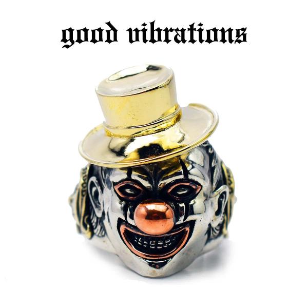 【正規取扱店】good vibrations 指輪 リング 道化師 クラウン ピエロ ジョーカー ト...