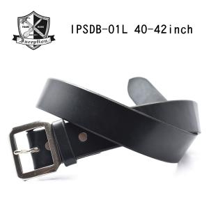 インセプション 【40/42インチ対応】ベルト INCEPTION 40mm巾 栃木レザー ロング サドルブラック IPSDB-01L 牛革 日本製