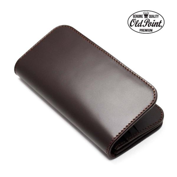ビブリー 財布 長財布 オールドポイント ベーシックロングウォレット カウハイド ブラウン レザーウ...