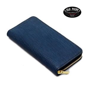 KUBERA 9981 1年保証 鮫桟革 ミドルウォレット ラウンドファスナー 鮫