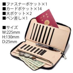 トラベルオーガナイザー 本革 パスポートケース...の詳細画像5