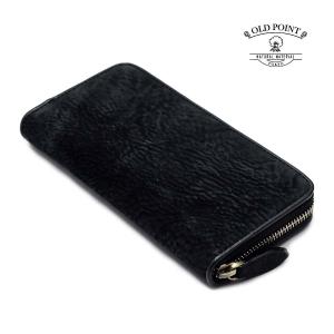 KUBERA 9981 1年保証 鮫桟革 ミドルウォレット ラウンドファスナー 鮫