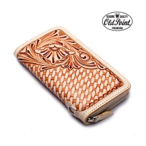 長財布 財布 ラウンドファスナー ラグ生地使用 ウォレット オルテガ