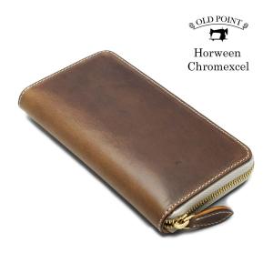 長財布 メンズ 本革 ラウンドファスナー HORWEEN社 クロムエクセル