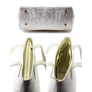 B5サイズ収納 本革 ヒマラヤ クロコダイル ...の詳細画像4