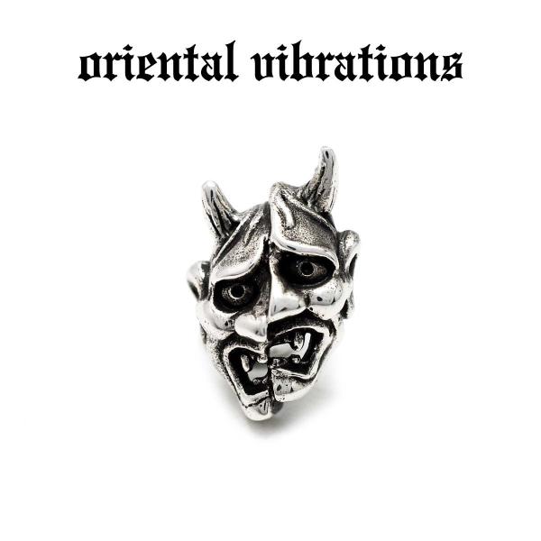 ピアス シルバー925 純銀 グッドバイブレーションズ 正規取扱店 送料無料 和柄 割れた 般若面 ...