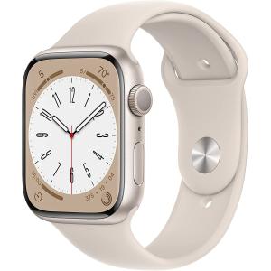 Apple Watch Series 8 GPS モデル 45mm MNP23J/A  デジタル スターライト カラー ホワイト系 ベージュ系 w