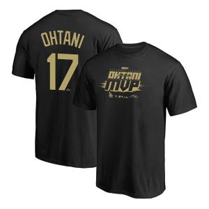 FANATICS ファナティクス ドジャース 大谷翔平 ナショナルリーグ MVP 2024 獲得記念 ネーム＆ナンバー 背番号 Tシャツ 半袖 ML01-24FW-0076-BLACK ブラック