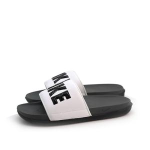 NIKE ナイキ メンズ シャワー ビーチ プール カジュアル スライド サンダル オフコート スライド BQ4639-001 ホワイト ブラック 白 黒