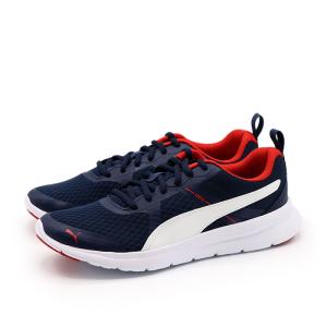 PUMA プーマ キッズ ジュニア レディース カジュアル 通学 スニーカー シューズ フレックス エッセンシャル JR 190682-02 ネイビー ブルー｜chaplin-ec