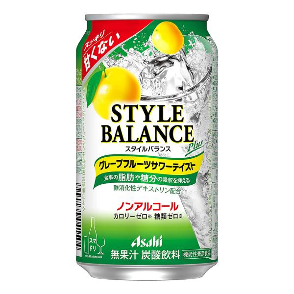 飲料水 アサヒ スタイルバランス プラス グレープフルーツサワー 350ml ケース (24本入り)...