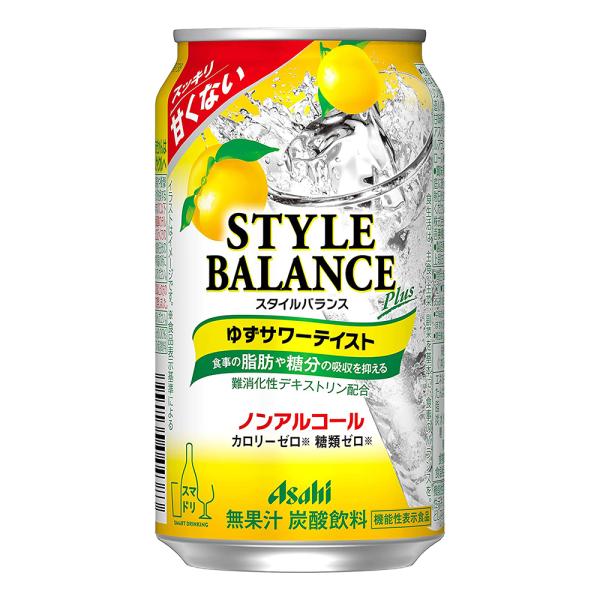 飲料水 アサヒ スタイルバランス プラス ゆずサワー 350ml ケース (24本入り) (アルコー...