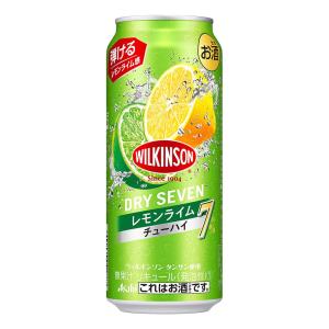 お酒 チューハイ アサヒ ウィルキンソン ドライセブン ドライレモンライム 500ml ケース (24本入り) ((賞味期限が近い為のアウトレット品))