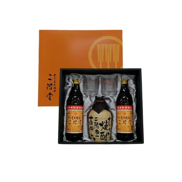 お酒 ギフト 二階堂酒造 二階堂 麦焼酎 KQ セット ( 吉四六 壷 720ml &amp; 二階堂 20...