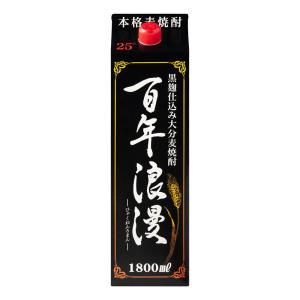 大分麦焼酎 老松酒造 むぎっちょ親父 紙パック 1800ml 25度【12個まで1
