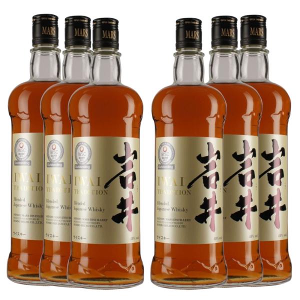 お酒 ウイスキー 本坊酒造 マルス信州蒸溜所 岩井 トラディション 40° 750ml　まとめ買い6...