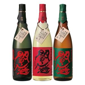 お酒 箱無し 老松酒造 閻魔 25° 1800ml (箱無し 閻魔赤黒緑飲みくらべ3本セット)｜chaplin