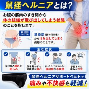 ヘルニアサポーター 鼠径 ヘルニアベルト ヘル...の詳細画像2