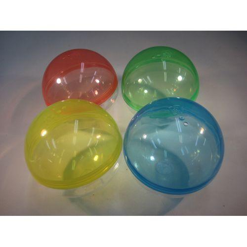 75mm 空カプセル 透明+4色アソート 200個 ガチャガチャ おもちゃ 縁日 お祭り イベント ...