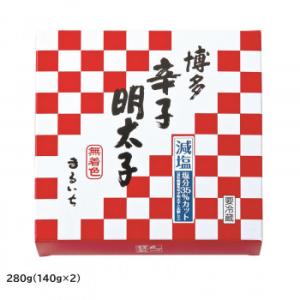 まるいち 減塩辛子明太子(無着色) 樽(ギフト用) 280g(140g×2) Z6303(代引・同梱...