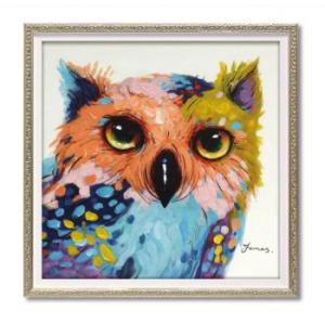 オイル ペイント アート「シャープ アイズ」 Sサイズ OP-07077(代引・同梱不可)