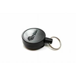 KEY-BAK ベルトクリップ式キーリール 6 90cm ミドルサイズ ブラック(代引・同梱不可)