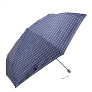 Waterfront ぺん細サンシェイド 折りたたみ傘 50cm ボーダー ネイビー S350-11...