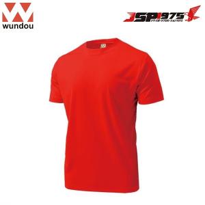 wundou ドライライト Tシャツ レッド Sサイズ